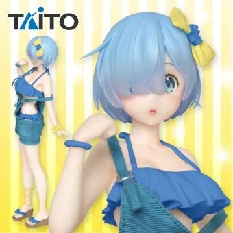 Re:Zero kara Hajimeru Isekai Seikatsu - Rem - Precious Figure - Original Salopette Mizugi Taito Online Crane Limited ver. (Taito)ㅤ – Taito – ActionFigure Brasil