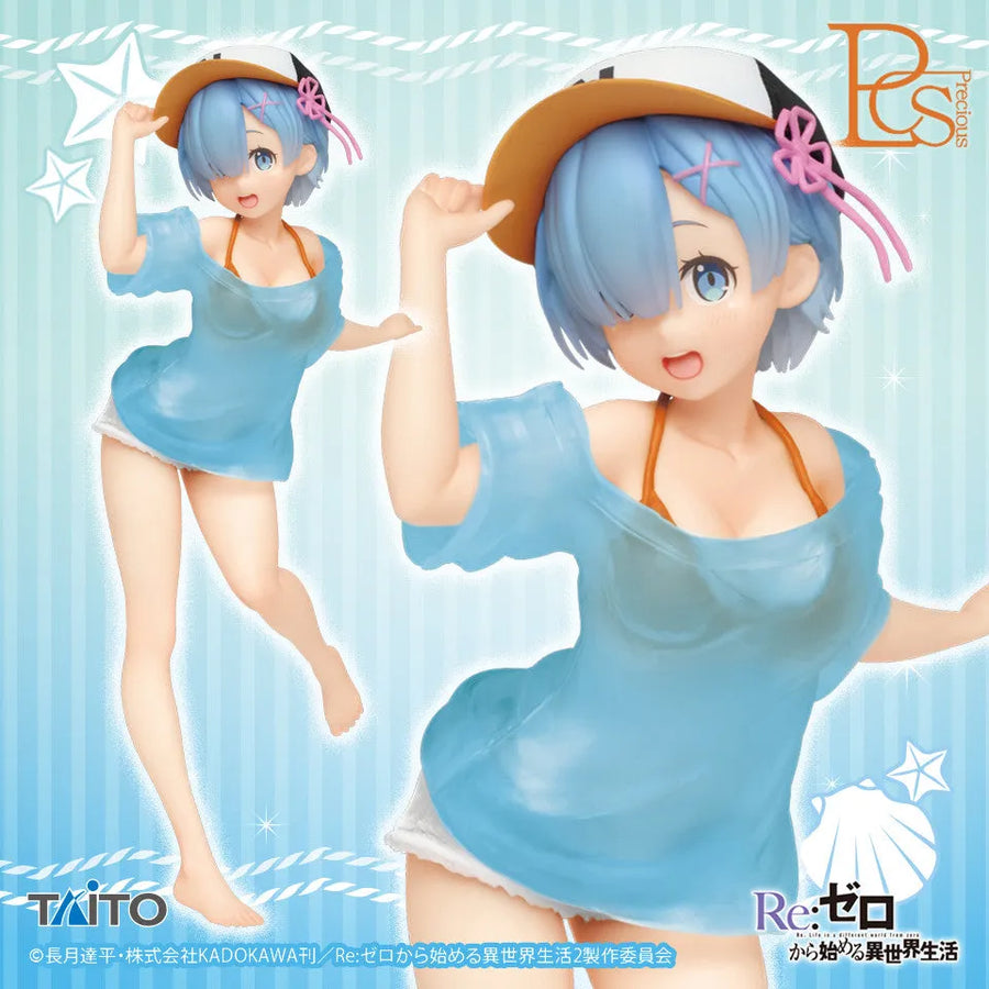Re:Zero kara Hajimeru Isekai Seikatsu - Rem - Precious Figure - T-shirt Swimsuit ver., Renewal (Taito)ㅤ – Taito – ActionFigureBrasil