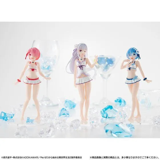 Re:Zero kara Hajimeru Isekai Seikatsu - Rem- Ram - Emilia - Gasha Portraits Special Set (Bandai) [Shop Exclusive]ㅤ – Bandai – ActionFigure Brasil