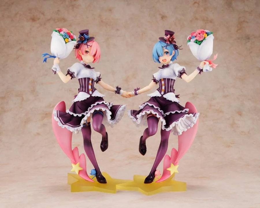 Re:Zero kara Hajimeru Isekai Seikatsu - Rem - Ram - KDcolle - 1/7 - Birthday Ver. Complete Set - 2 Figures (Kadokawa)ㅤ – Kadokawa – ActionFigure Brasil