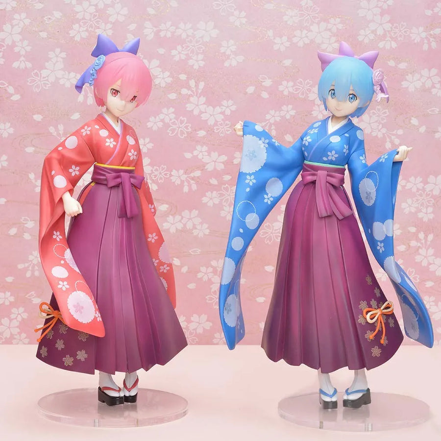 Re:Zero kara Hajimeru Isekai Seikatsu - Rem - Ram - Wa-Style - Set of 2 Figures (SEGA)ㅤ – Sega – ActionFigureBrasil