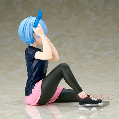 Re:Zero kara Hajimeru Isekai Seikatsu - Rem - Relax Time - Training Style Ver. (Bandai Spirits)ㅤ – Bandai Spirits – ActionFigureBrasil — ângulo diferente