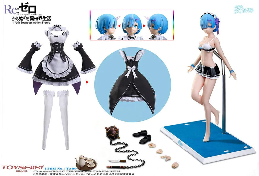 Re:Zero kara Hajimeru Isekai Seikatsu - Rem - Seamless Action Figure TS09 - 1/6 (Toyseiiki)ㅤ – Toyseiiki – ActionFigure Brasil