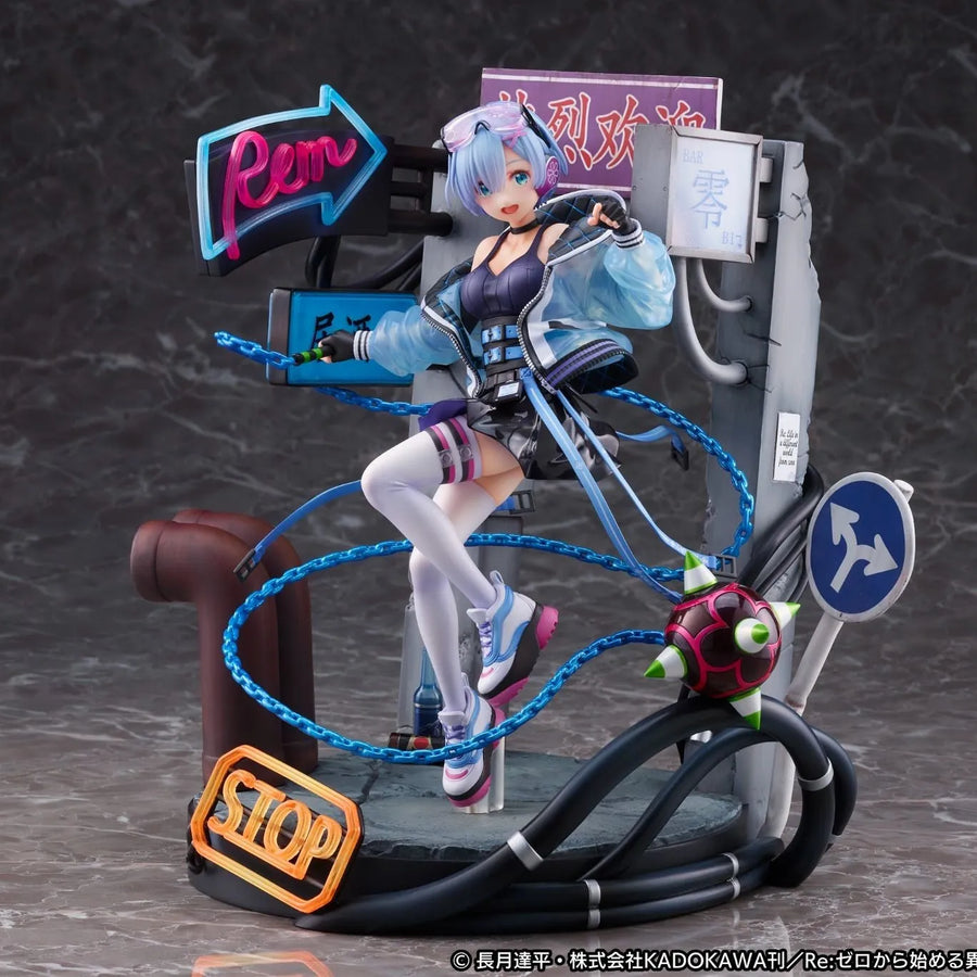 Re:Zero kara Hajimeru Isekai Seikatsu - Rem - Shibuya Scramble Figure - 1/7 - Neon City Ver. (Alpha Satellite) [Shop Exclusive]ㅤ – Alpha Satellite,eStream – ActionFigureBrasil