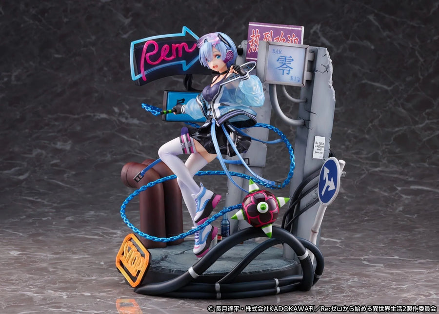 Re:Zero kara Hajimeru Isekai Seikatsu - Rem - Shibuya Scramble Figure - 1/7 - Neon City Ver. (Alpha Satellite) [Shop Exclusive]ㅤ – Alpha Satellite,eStream – ActionFigureBrasil