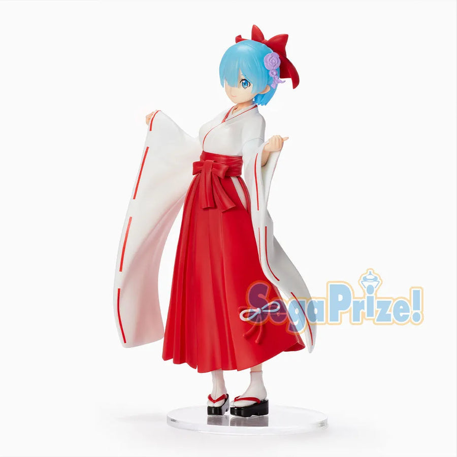 Re:Zero kara Hajimeru Isekai Seikatsu - Rem - SPM Figure - Miko Style (SEGA)ㅤ – SEGA – ActionFigureBrasil