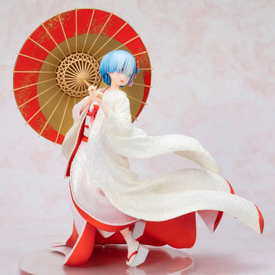Re:ZERO -Starting Life in Another World- Rem -White Wedding Kimono- 1/7ㅤ – FuRyu – ActionFigure Brasil — ângulo diferente