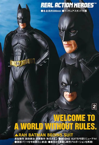 Real Action Heroes-416 BATMAN BEGINS SUITㅤ – Medicom Toy – ActionFigure Brasil