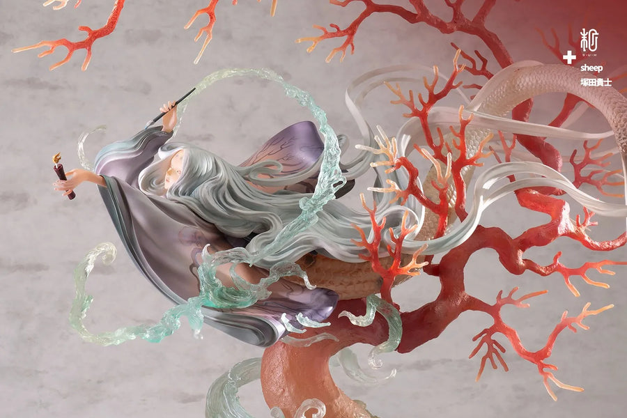 Red Candle and Mermaid (Red Coral) - LIMITED EDITION: 100 (Black) – Manas SUM – ActionFigure Brasil