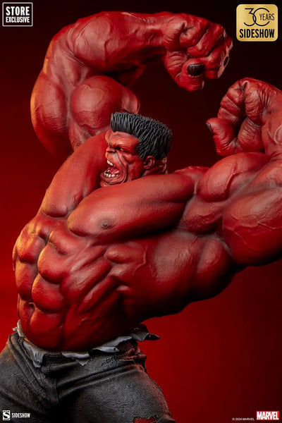 Red Hulk: Thunderbolt Ross - LIMITED EDITION: 750 (Red - Variant) – Sideshow Collectibles – ActionFigure Brasil — ângulo diferente