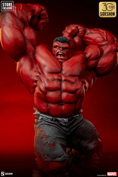 Red Hulk: Thunderbolt Ross - LIMITED EDITION: 750 (Red - Variant) – Sideshow Collectibles – ActionFigure Brasil — embalagem