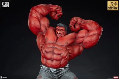 Red Hulk: Thunderbolt Ross - LIMITED EDITION: 750 (Red - Variant) – Sideshow Collectibles – ActionFigure Brasil — iluminação de estúdio