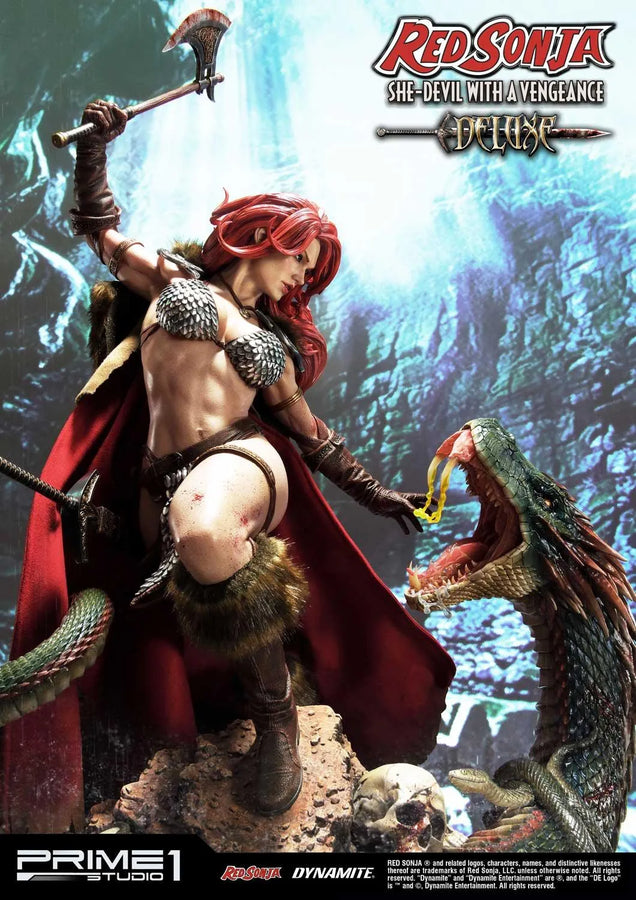 Red Sonja (Deluxe Version) Red Sonja – Prime1Studio – ActionFigure Brasil