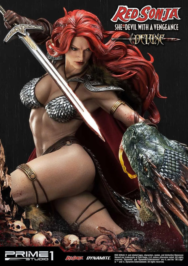 Red Sonja (Deluxe Version) Red Sonja – Prime1Studio – ActionFigure Brasil