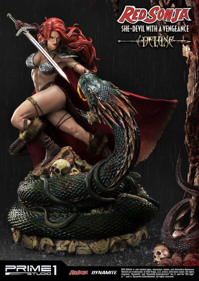 Red Sonja (Deluxe Version) Red Sonja – Prime1Studio – ActionFigure Brasil