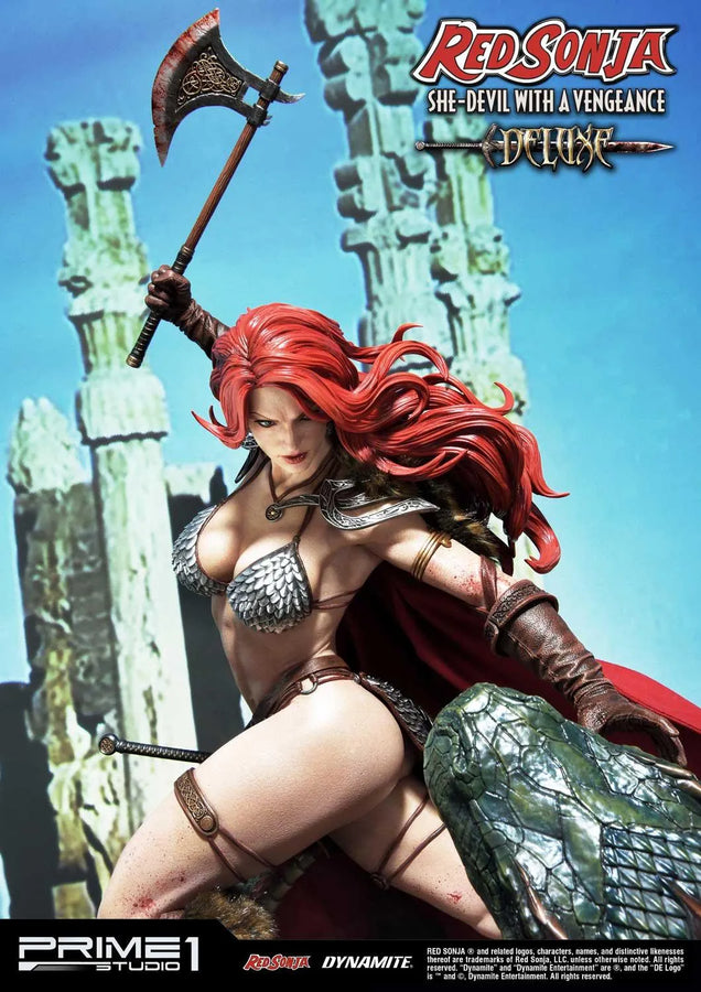 Red Sonja (Deluxe Version) Red Sonja – Prime1Studio – ActionFigure Brasil