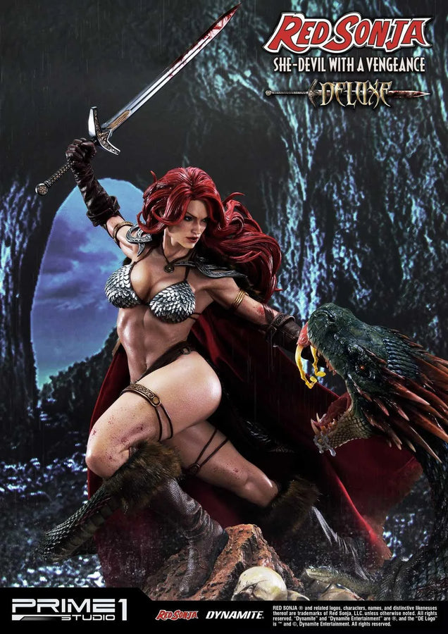 Red Sonja (Deluxe Version) Red Sonja – Prime1Studio – ActionFigure Brasil