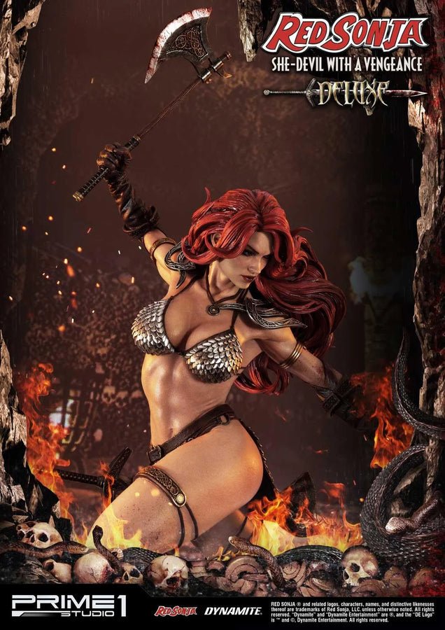 Red Sonja (Deluxe Version) Red Sonja – Prime1Studio – ActionFigure Brasil