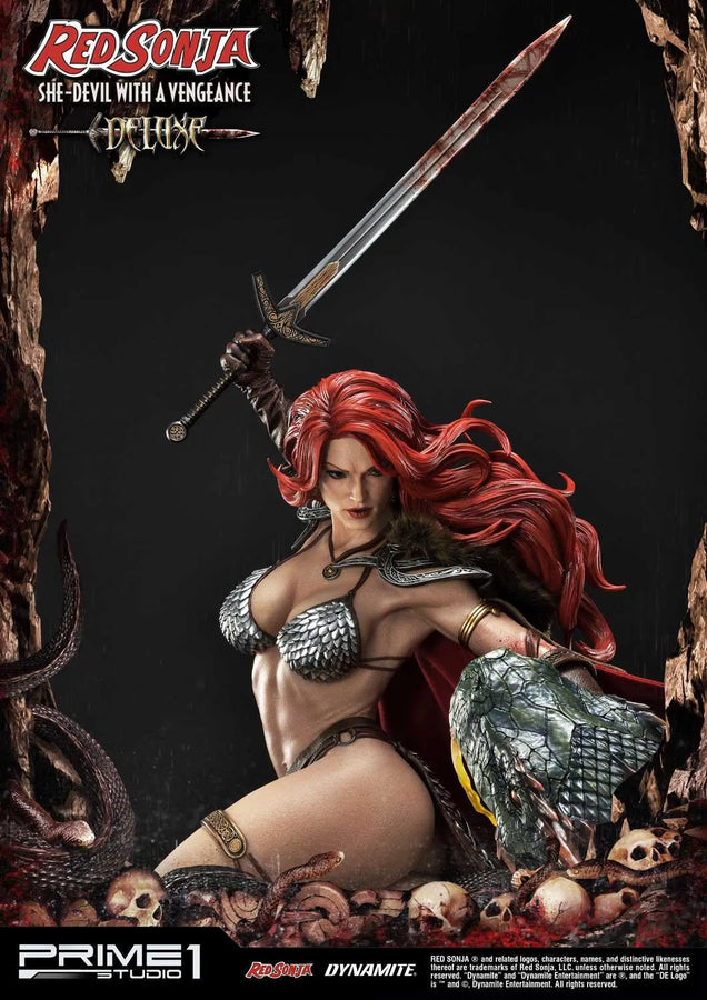 Red Sonja (Deluxe Version) Red Sonja – Prime1Studio – ActionFigure Brasil