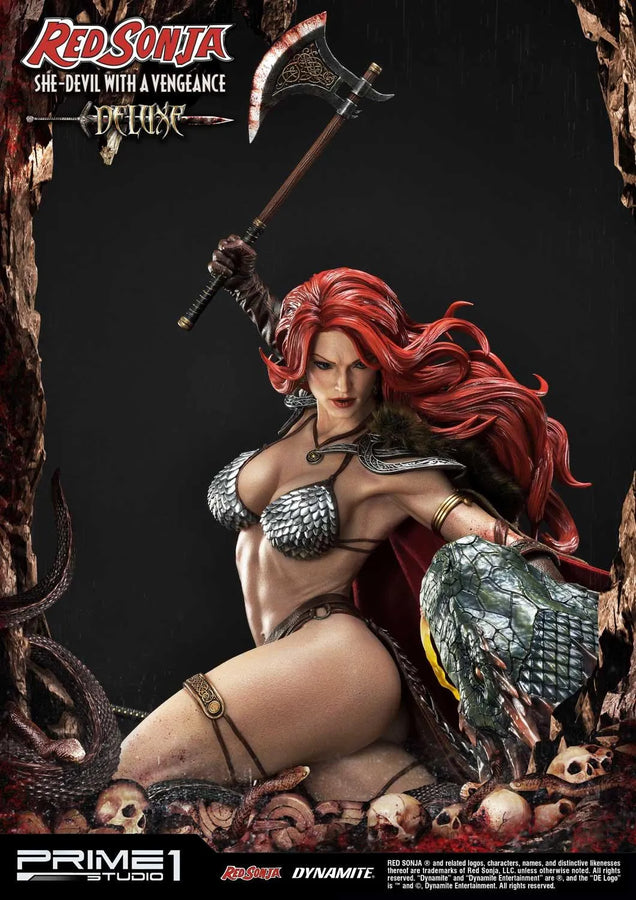 Red Sonja (Deluxe Version) Red Sonja – Prime1Studio – ActionFigure Brasil