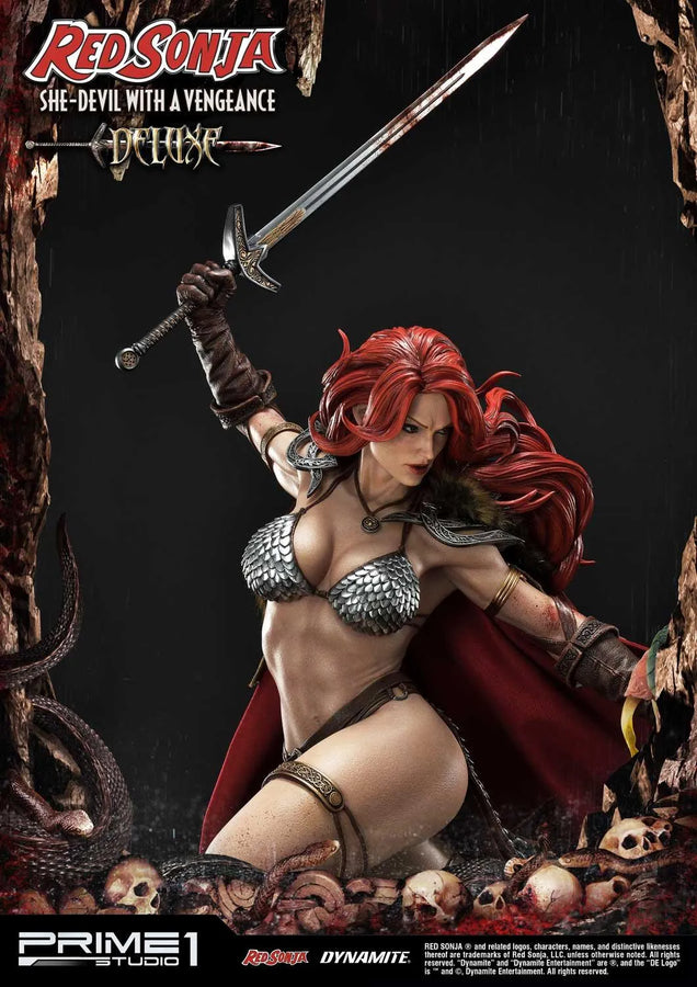 Red Sonja (Deluxe Version) Red Sonja – Prime1Studio – ActionFigure Brasil