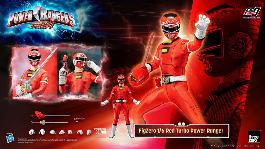 Red Turbo Power Ranger – Threezero – ActionFigure Brasil