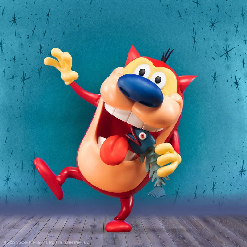 Ren and Stimpy / Stimpy J. Cat Ultimate Action Figureㅤ – Super7 – ActionFigureBrasil