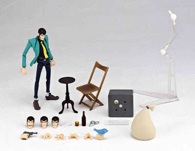 Revoltech Yamaguchi No.129 Lupin the 3rd (TV Anime 1st Series Edition)ㅤ – Kaiyodo – ActionFigure Brasil — com base expositora