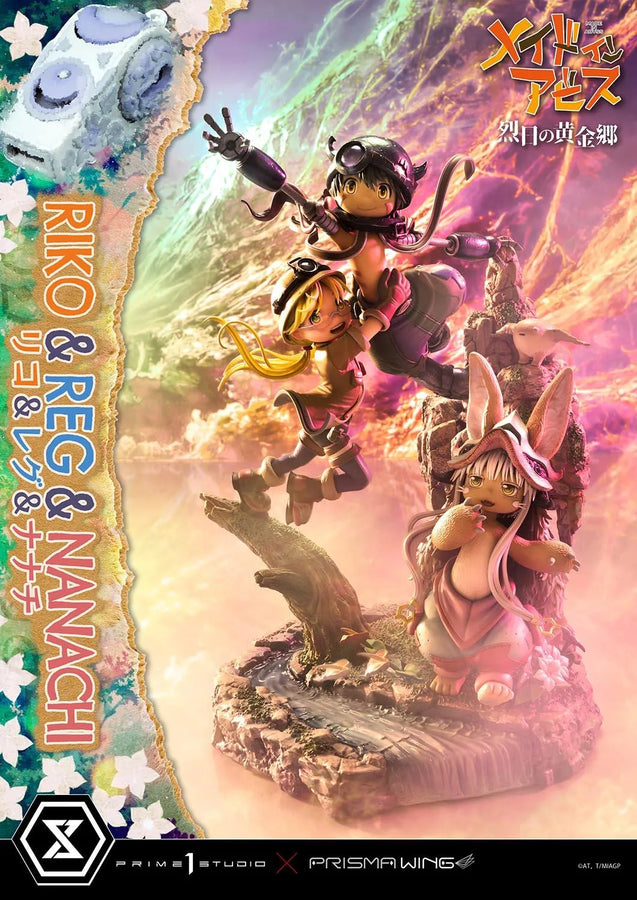 Riko,Reg and Nanachi (Regular Version) MADE IN ABYSS – Prime1Studio – ActionFigure Brasil