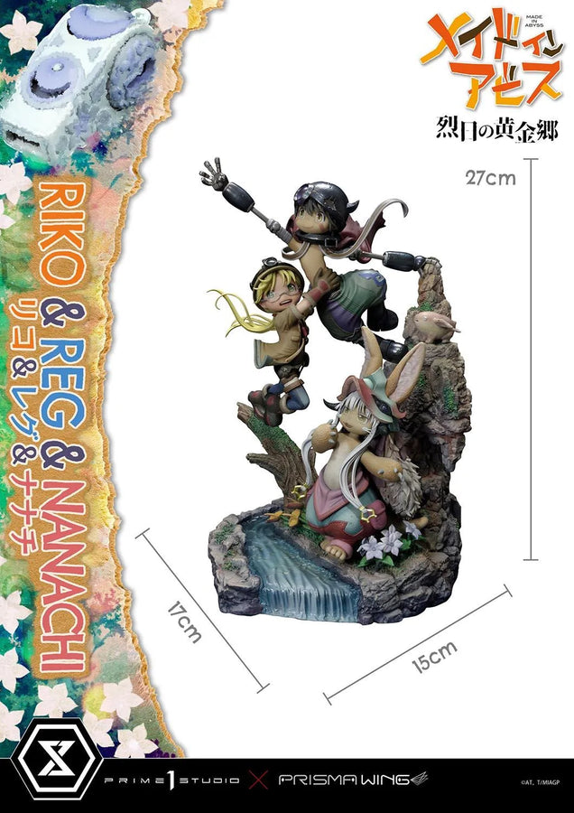 Riko,Reg and Nanachi (Regular Version) MADE IN ABYSS – Prime1Studio – ActionFigure Brasil