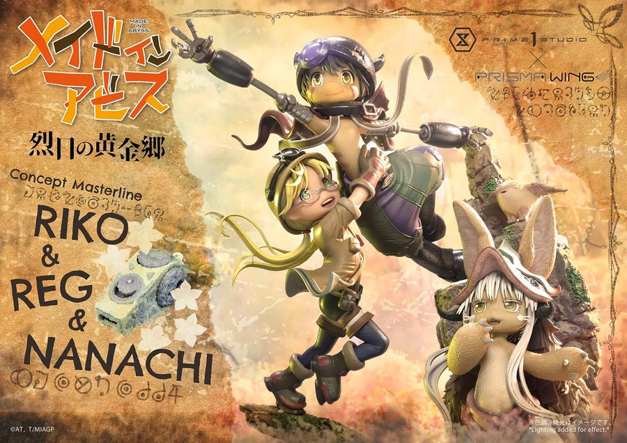 Riko,Reg and Nanachi (Regular Version) MADE IN ABYSS – Prime1Studio – ActionFigure Brasil