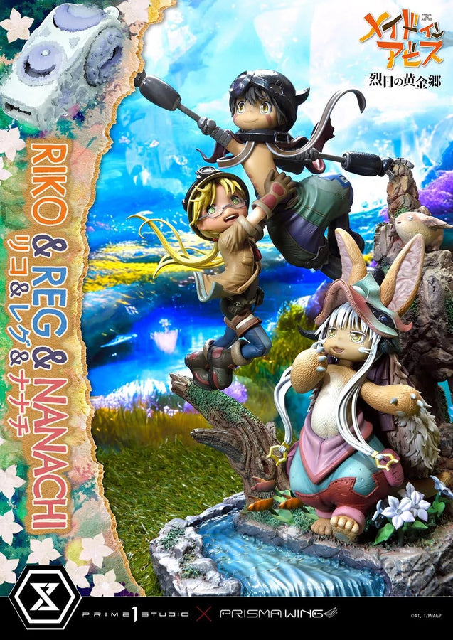 Riko,Reg and Nanachi (Regular Version) MADE IN ABYSS – Prime1Studio – ActionFigure Brasil