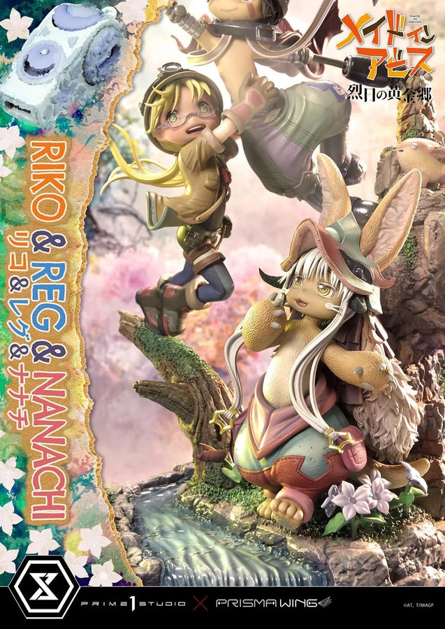 Riko,Reg and Nanachi (Regular Version) MADE IN ABYSS – Prime1Studio – ActionFigure Brasil