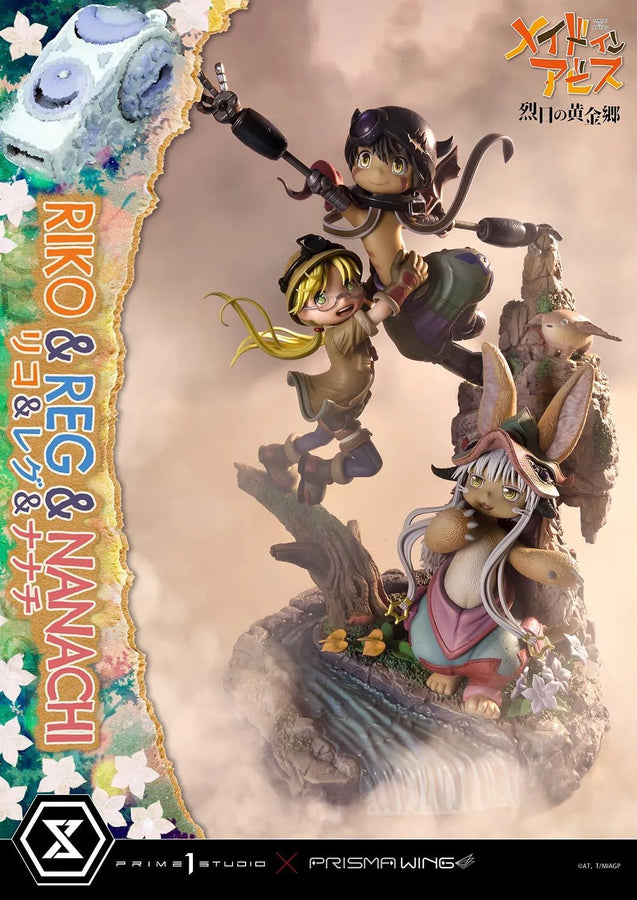 Riko,Reg and Nanachi (Regular Version) MADE IN ABYSS – Prime1Studio – ActionFigure Brasil