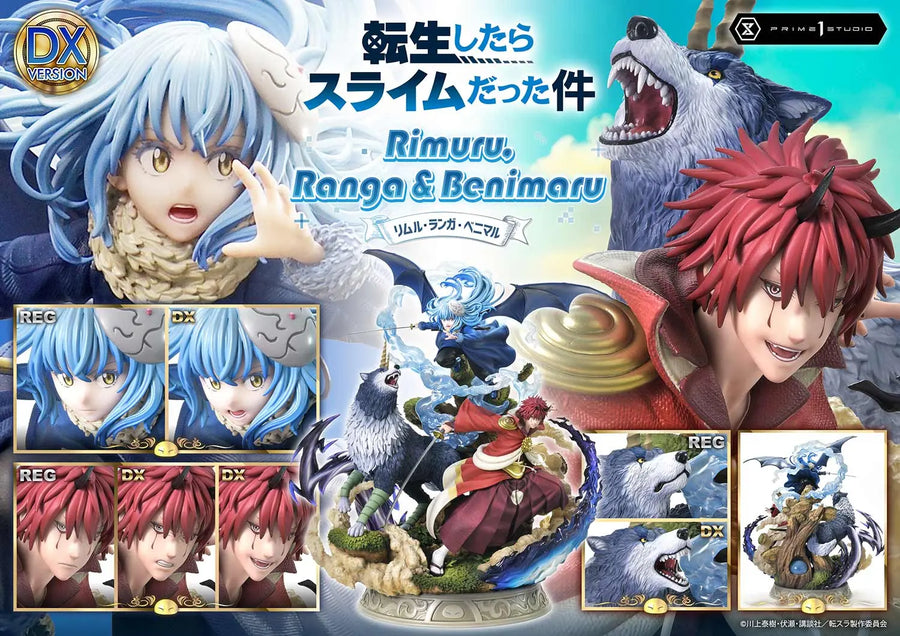 Rimuru, Ranga & Benimaru (Deluxe Version) That Time I Got Reincarnated as a Slime – Prime1Studio – ActionFigure Brasil