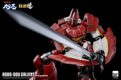 ROBO-DOU Galient (Kelvin Sau Redesign) – Threezero – ActionFigure Brasil — com base expositora