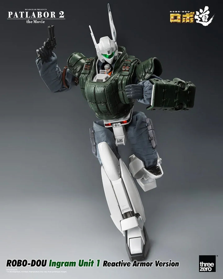 ROBO-DOU Ingram Unit 1 Reactive Armor Version – Threezero – ActionFigure Brasil