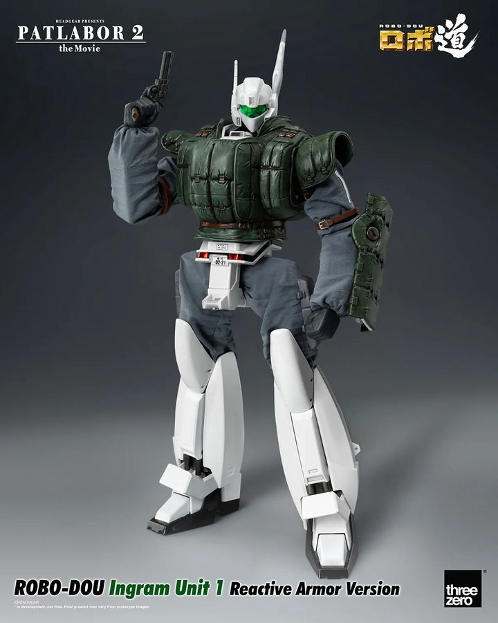 ROBO-DOU Ingram Unit 1 Reactive Armor Version – Threezero – ActionFigure Brasil