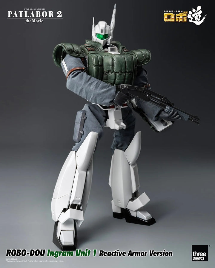 ROBO-DOU Ingram Unit 1 Reactive Armor Version – Threezero – ActionFigure Brasil