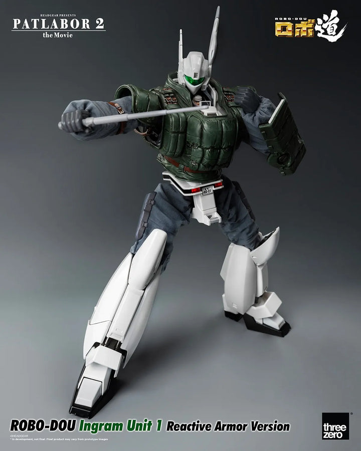 ROBO-DOU Ingram Unit 1 Reactive Armor Version – Threezero – ActionFigure Brasil
