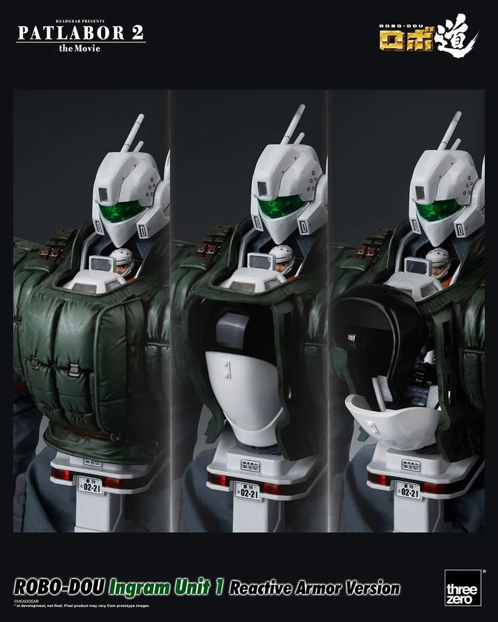 ROBO-DOU Ingram Unit 1 Reactive Armor Version – Threezero – ActionFigure Brasil