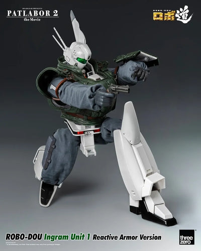 ROBO-DOU Ingram Unit 1 Reactive Armor Version – Threezero – ActionFigure Brasil — embalagem