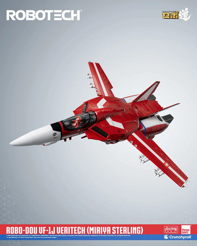 ROBO-DOU ROBOTECH VF-1J Veritech (Miriya Sterling) – Threezero – ActionFigure Brasil — ambientada