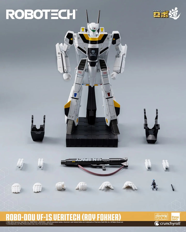 ROBO-DOU ROBOTECH VF-1S Veritech (Roy Fokker) – Threezero – ActionFigure Brasil