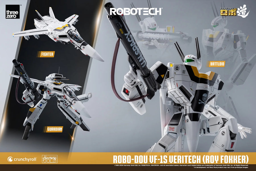 ROBO-DOU ROBOTECH VF-1S Veritech (Roy Fokker) – Threezero – ActionFigure Brasil