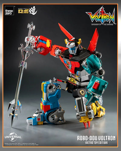 ROBO-DOU Voltron (Retro Toy Edition) – Threezero – ActionFigure Brasil — close