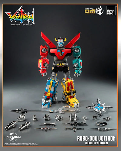ROBO-DOU Voltron (Retro Toy Edition) – Threezero – ActionFigure Brasil — detalhe do produto