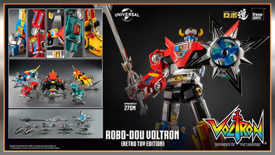 ROBO-DOU Voltron (Retro Toy Edition) – Threezero – ActionFigure Brasil — iluminação de estúdio