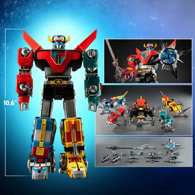 ROBO-DOU Voltron (Retro Toy Edition) – Threezero – ActionFigure Brasil — ângulo diferente