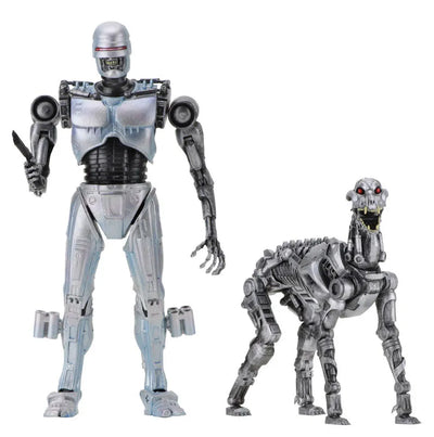 RoboCop Versus The Terminator - EndoCop & Terminator Dog 7 Inch Action Figure 2PKㅤ – Neca – ActionFigure Brasil